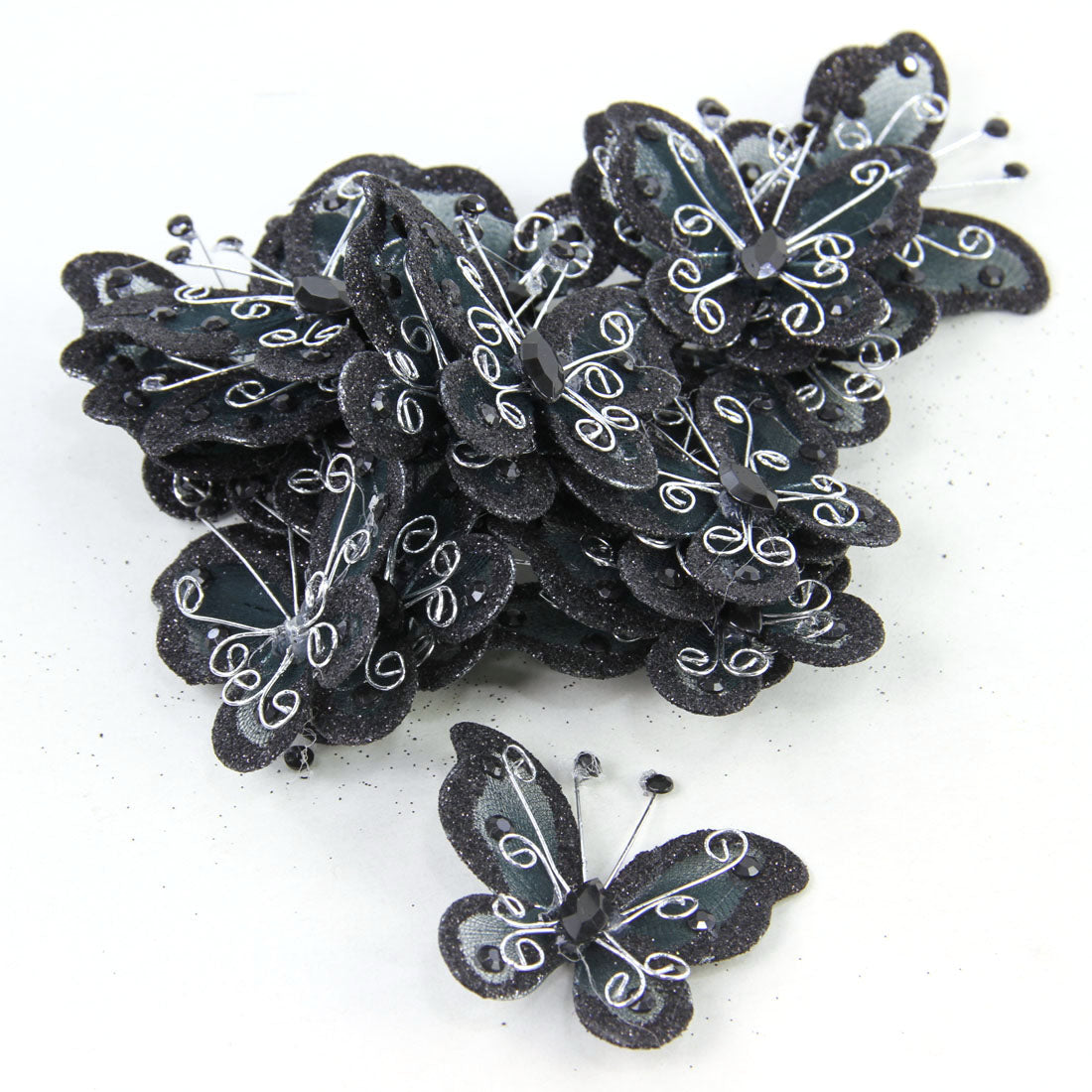 2"BUTTERFLY 20/PKG BLACK