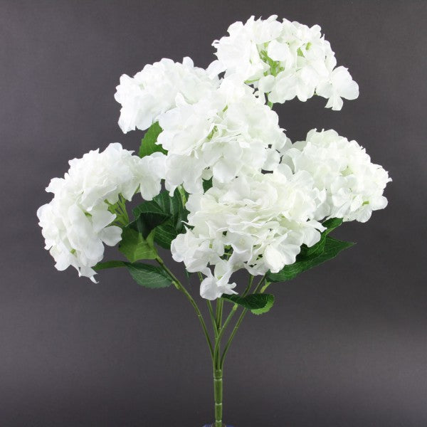 22.5"HYDRANGEA BOUQUET WHITE