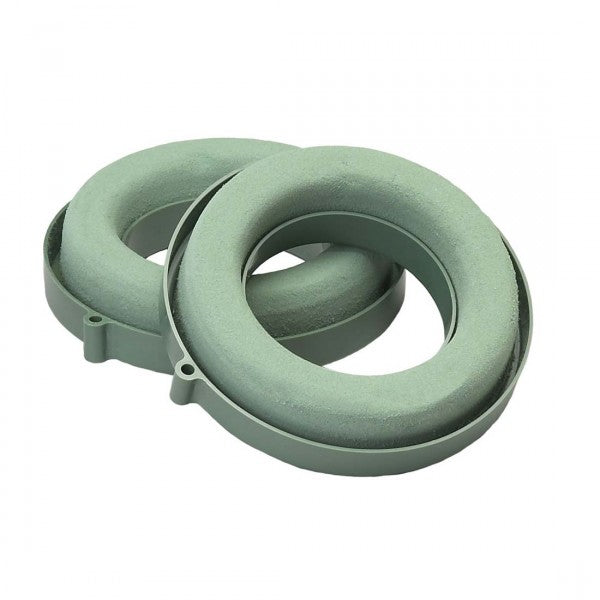 6" OASIS WREATH 24PC/CS GREEN