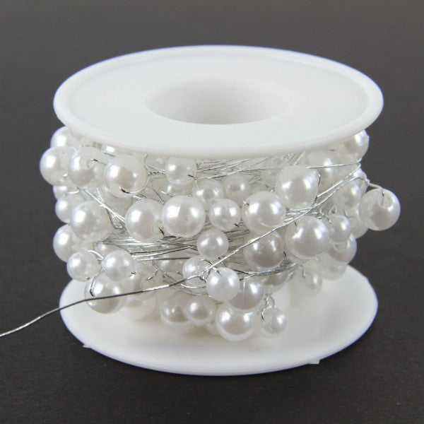 26G BEAD WIRE 26FT X1 WHIT/SIL
