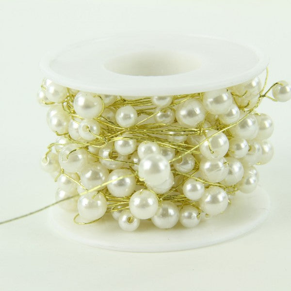 26G BEAD WIRE 26FT X1 IV/GLD