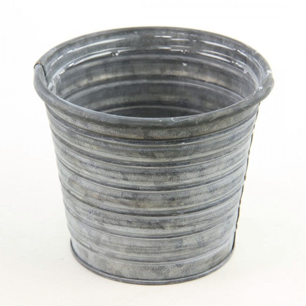 4.5"OASIS TIN POT GALVANIZED