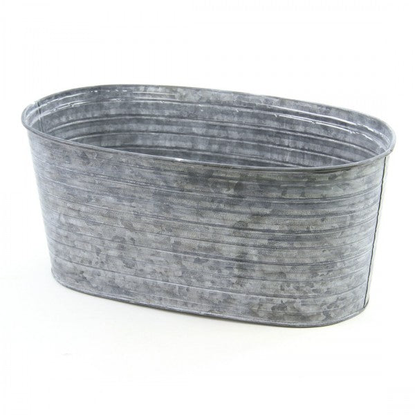 12"OASIS OVAL TIN GALVANIZED