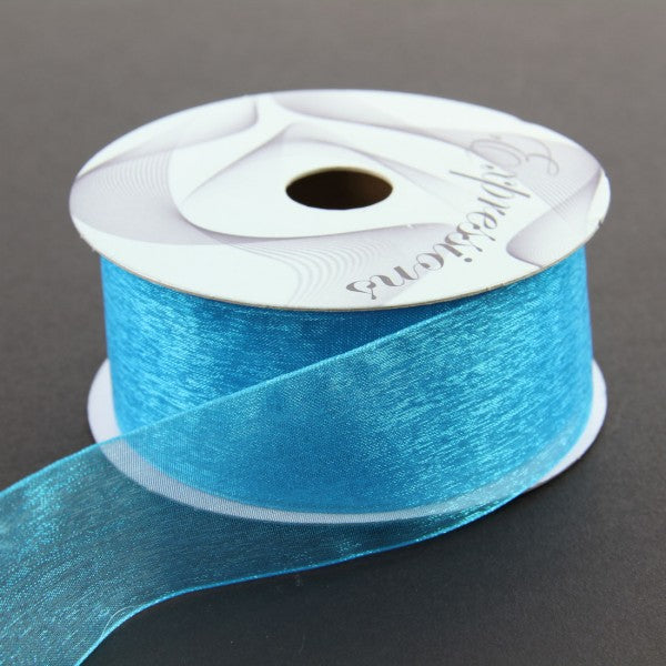 1.5"X25YD SHEER A25 AQUA