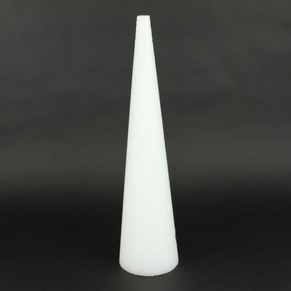 21 X 5" STYRO CONE X1 WHITE
