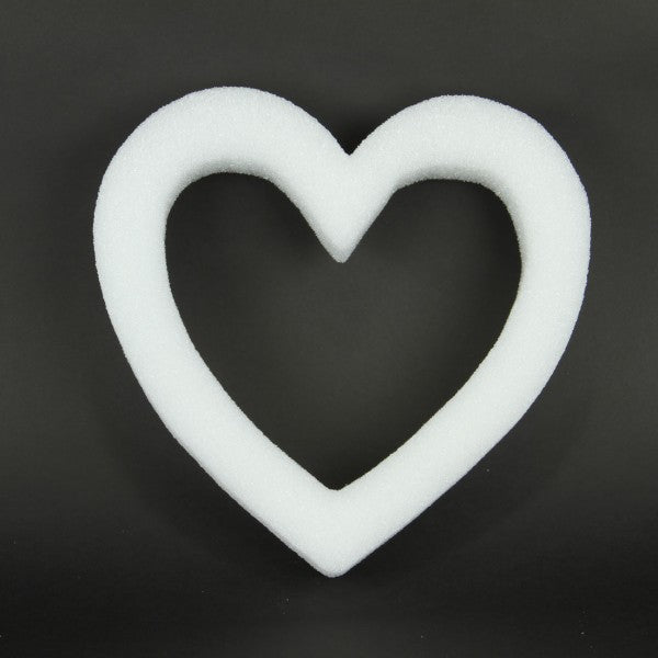 12" OPEN STYRO HEART X1 WHITE
