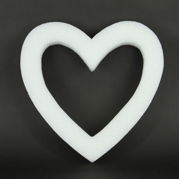 15" OPEN STYRO HEART X1 WHITE