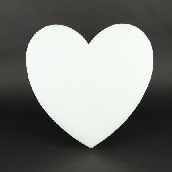 16" SOLID STYRO HEART X1 WHT