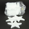 4" STYRO STAR X 12PCS WHITE