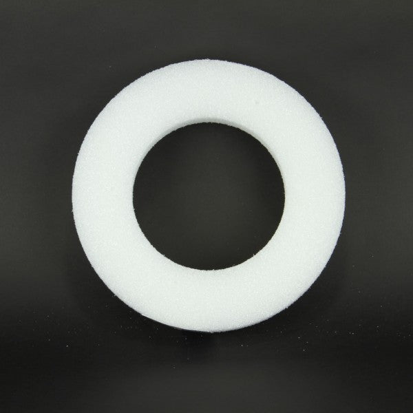 10" STYRO WREATH X1 WHITE