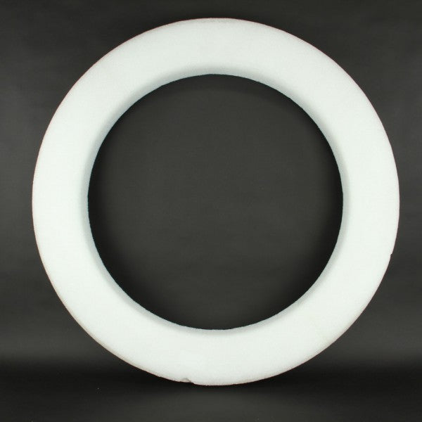 36" STYRO WREATH X1 WHITE