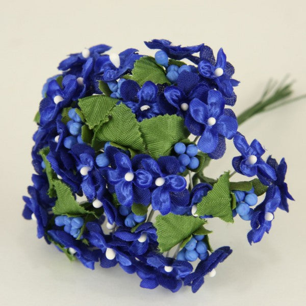 5" HYDRANGEA SATIN 12/BU
