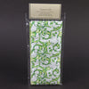 4"X56"TAFFETA SASH LIME/WHITE