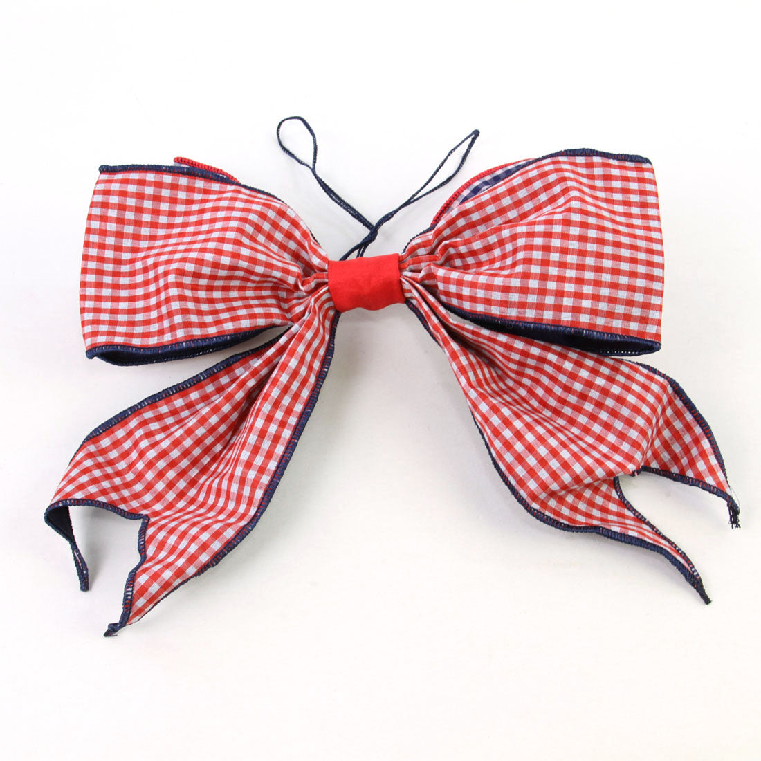 12"GINGHAM CHECK BOW