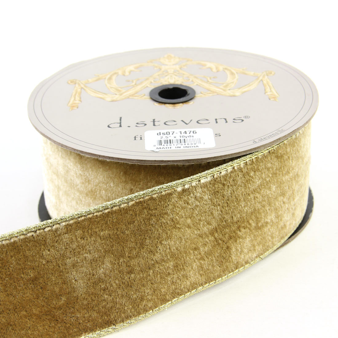 2.5"X10Y LUSH VELVET GOLD