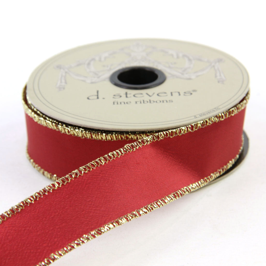 1"X10YD TAFFETA RED