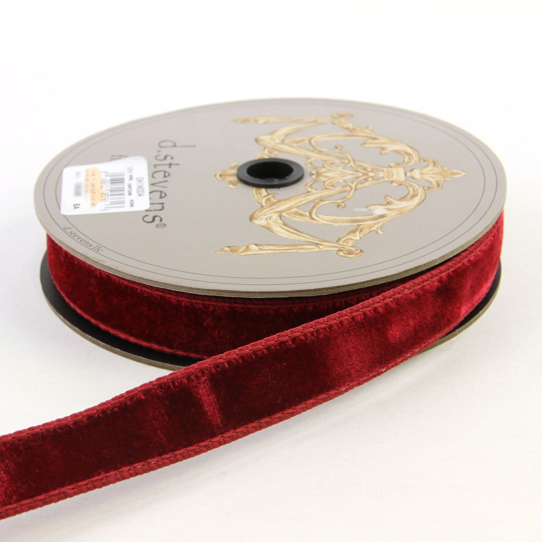 1"X10Y VP LUSH VLVT VINT.RED
