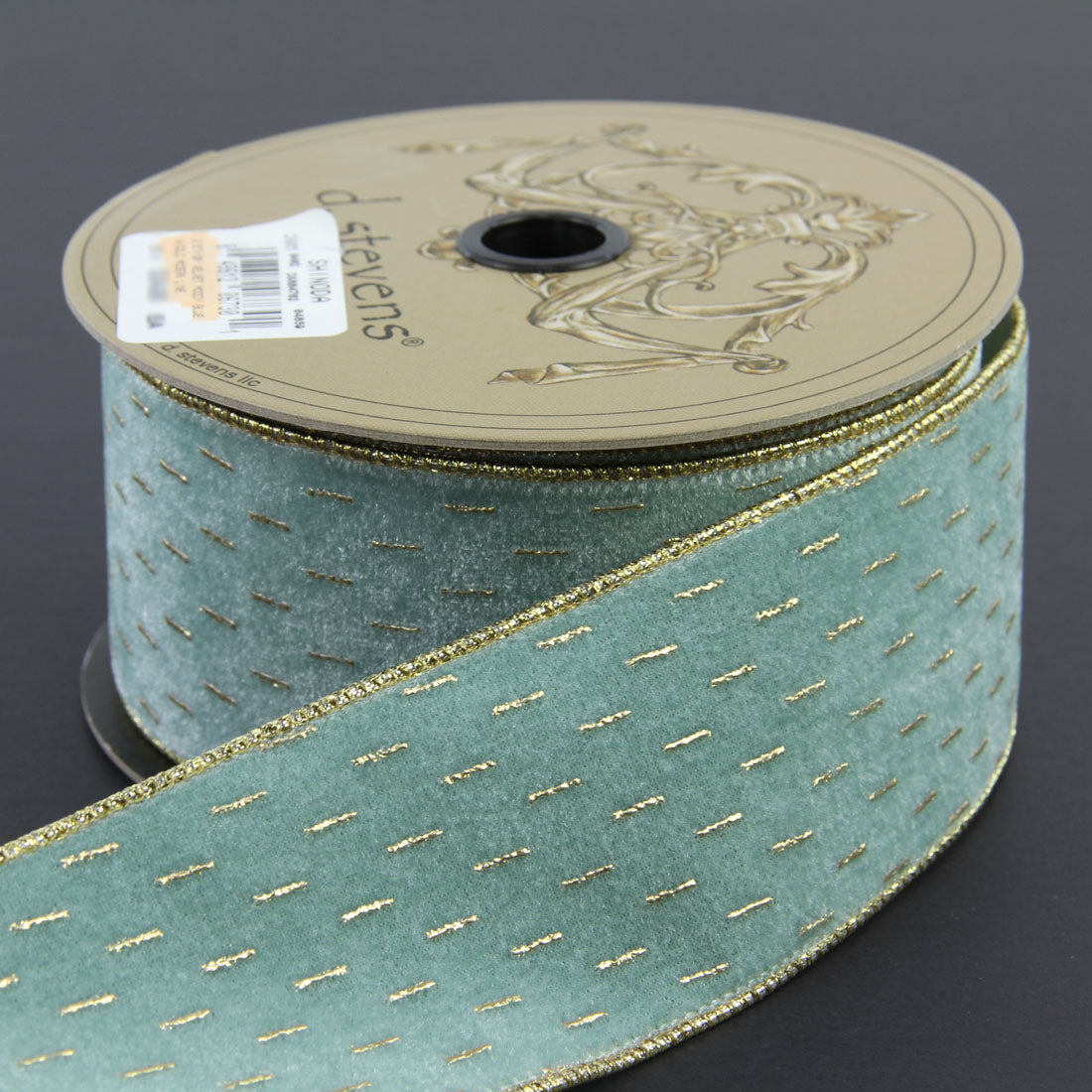 2.5"X10Y VELVET MOODY BLUE
