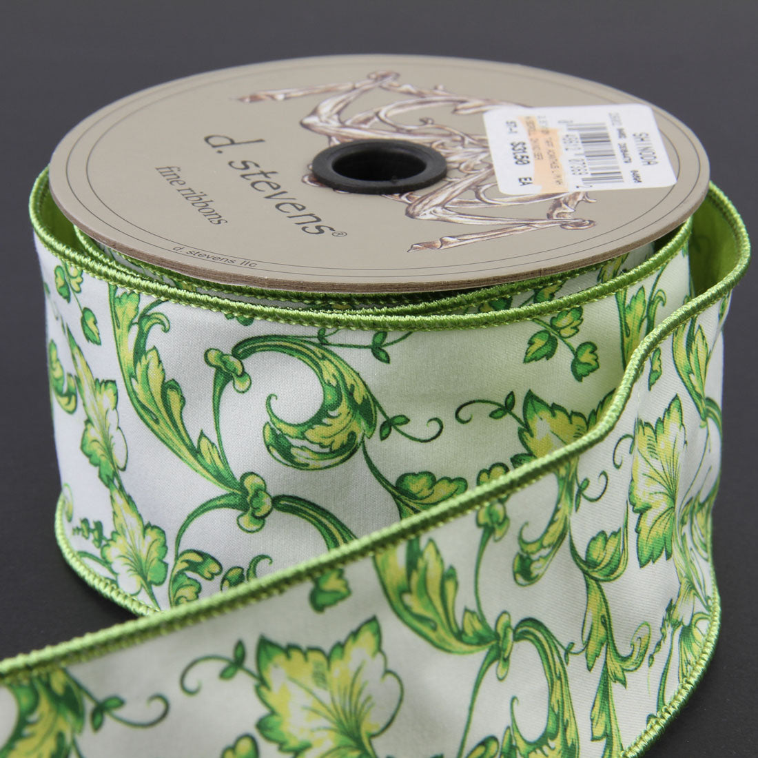 2.5"X10Y TAFF.ACANTHUS LIM/WH