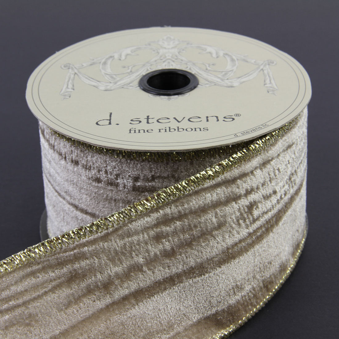 2.5"X10Y MARBLE VELVET PLATINU