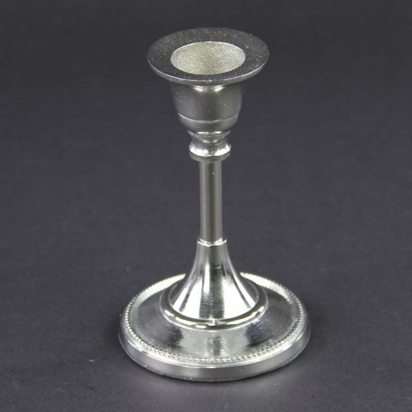 5"X3"ALUM.NICKLE CANDLE STAND