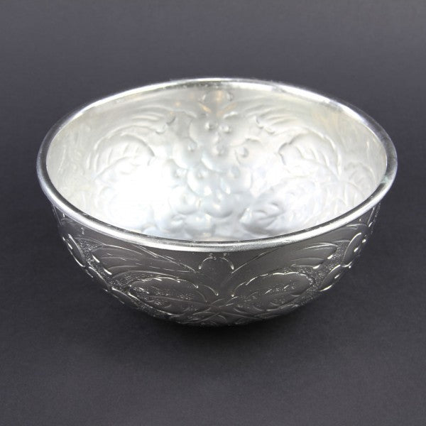8"X4"EMBSD ROUND BOWL M25