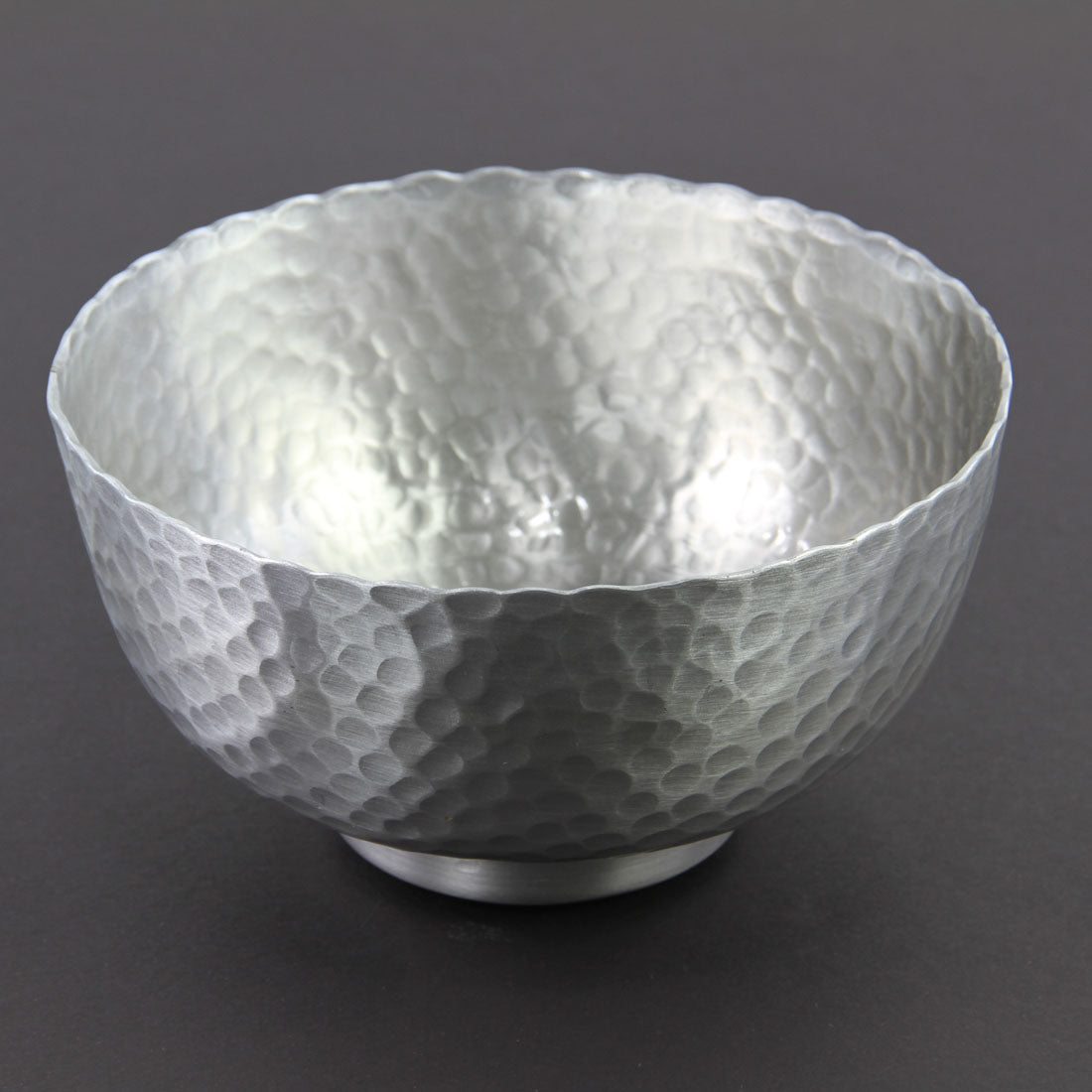 6"X3.5"ALM.SLV HMRD BOWL