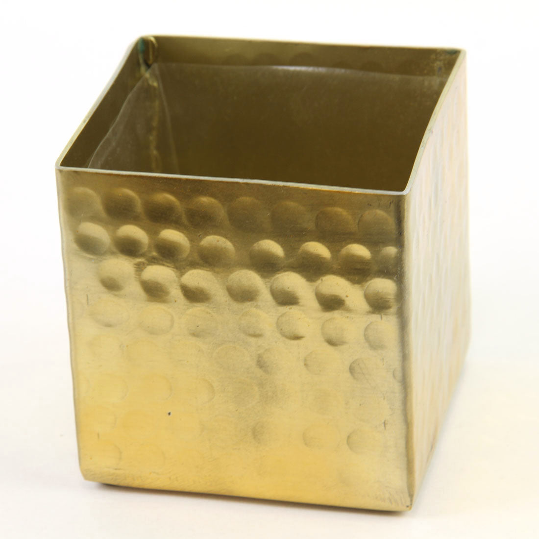 4X4X4"ALUM.GOLD CUBE
