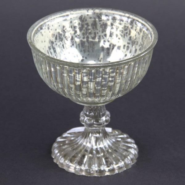 5"GLASS PEDESTAL BOWL