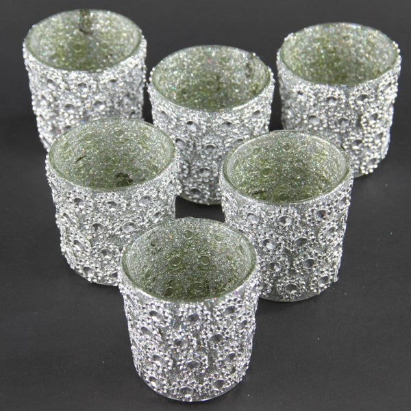2.5"SLVR FLRL VOTIVE CUP 6/BX
