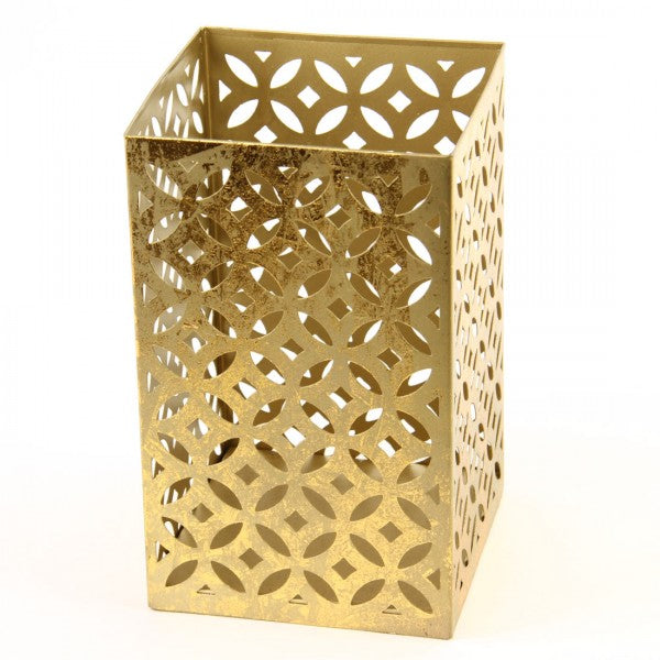 6"X5"GOLD SQUARE LANTERN