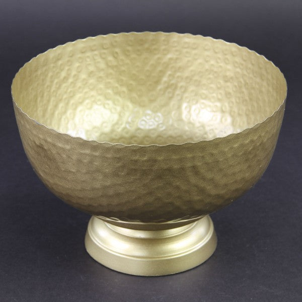 9.5"GOLD IRON FOOTED BOWL