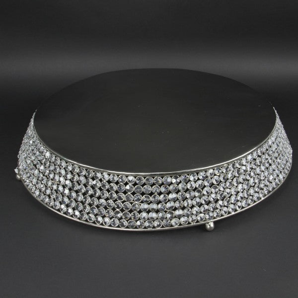 21"RND CRYSTAL CAKE PLATE M25