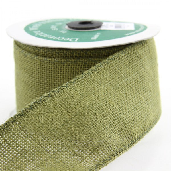 3"HEN/GRN JUTE RIBBON A4