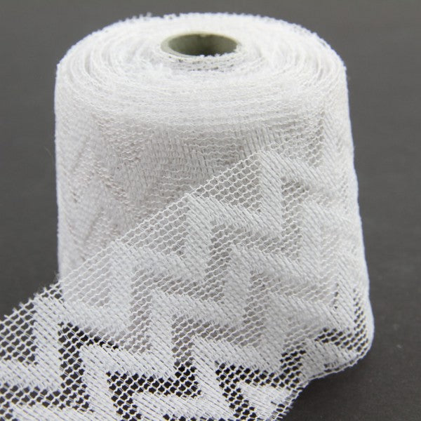 2.5"X10YD LACE/CHVRN RBBN A10
