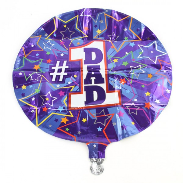 17" #1 DAD BURST MYLAR X5