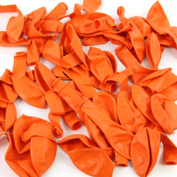 12" LATEX BALLOON 100 BALLOONS PER PACKAGE ORANGE
