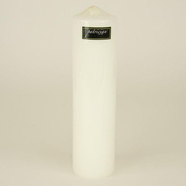 3X12 PILLAR UNSCENTED WHITE