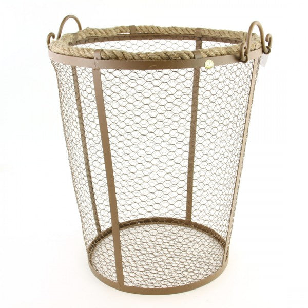 22" MTL ROPE BASKET S3  M25