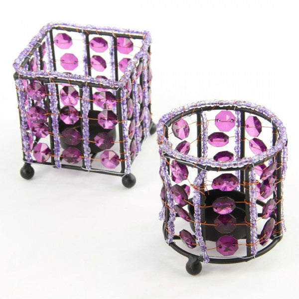 3.5"BEADED CANDLE HLDR A4
