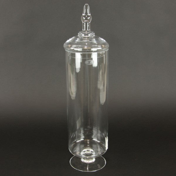19" JAR W/LID CLEAR