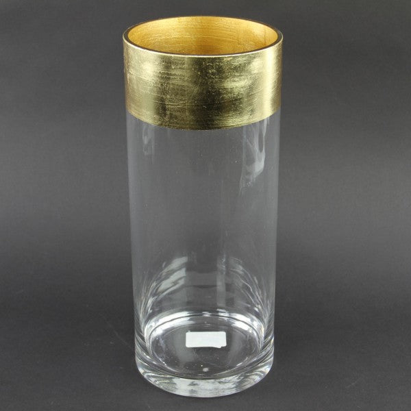 14"X6"CYLINDER W/GLD EDGE