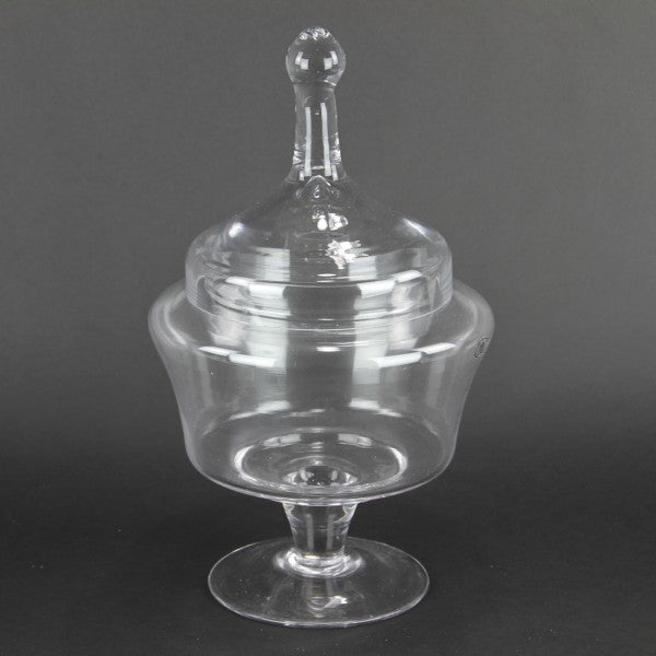 14.5" CLEAR JAR W/LID