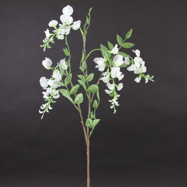 32"WISTERIA SPRAY X3 WHT