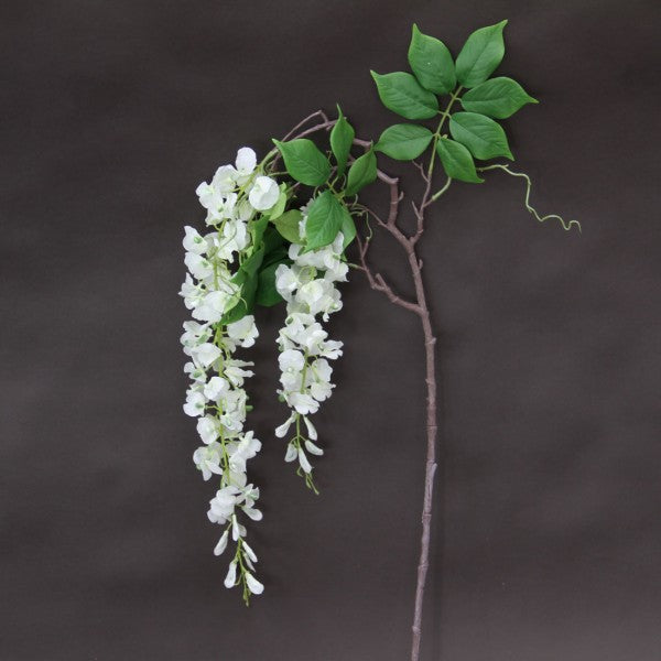 57"HANGING WISTERIA WHITE