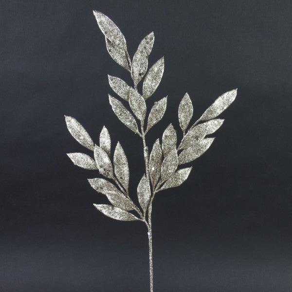 24"GLIT.LAUREL LEAF SPRAY