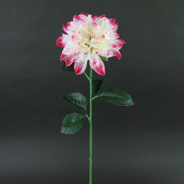 27" DAHLIA STEM WHITE/BEAUTY