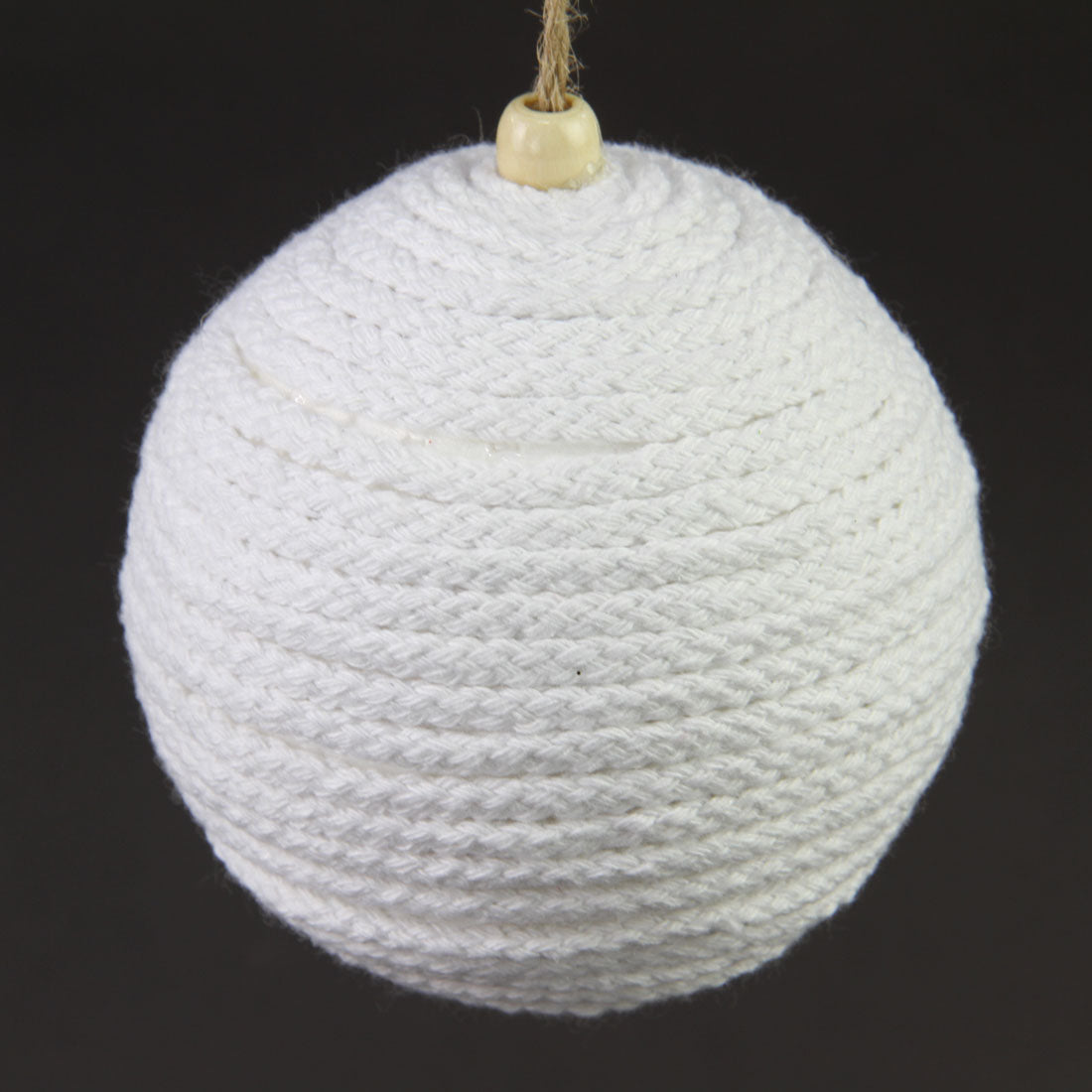 4"BRIDED ROPE BALL CREAM