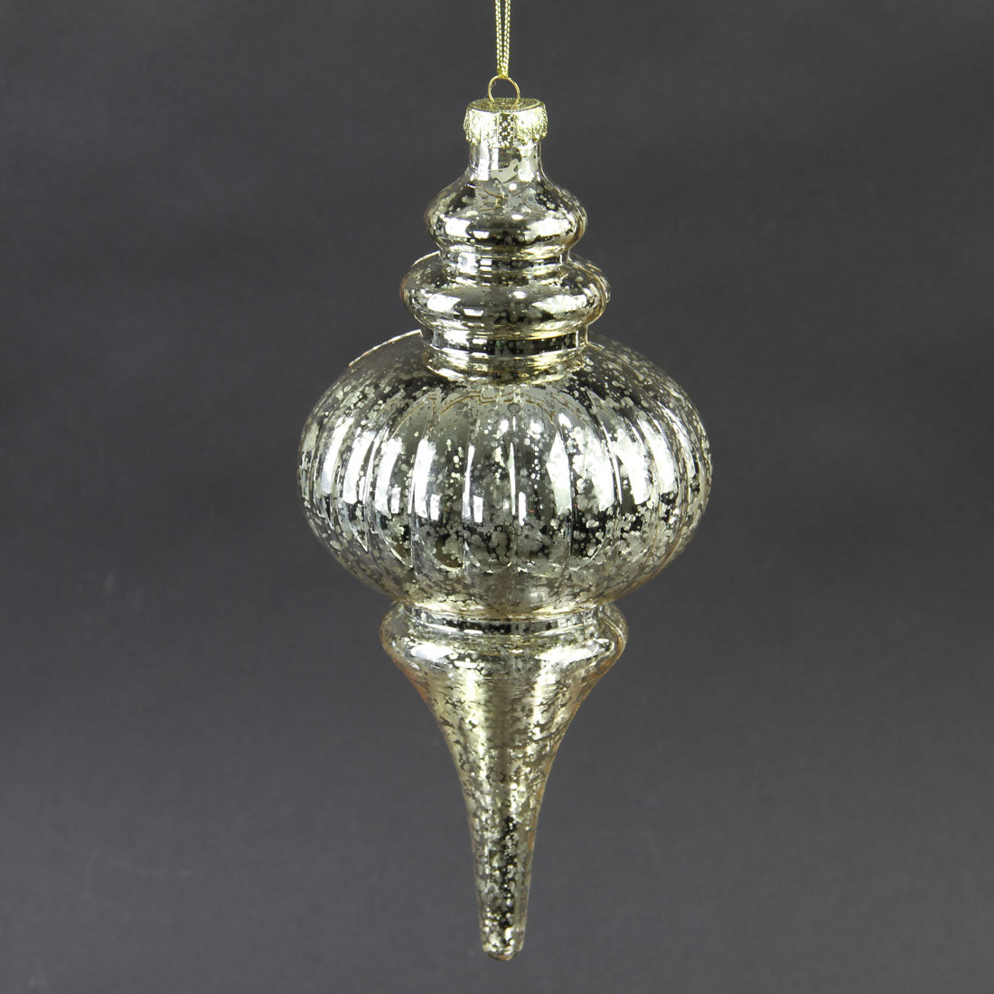 10"FINIAL ORNA CHAMPAGNE
