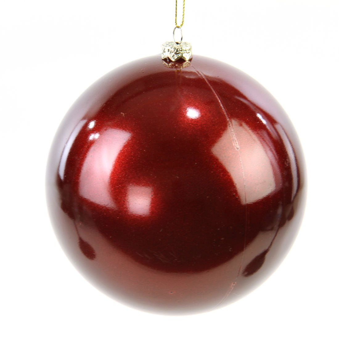 4.72" BALL ORNA BURGUNDY